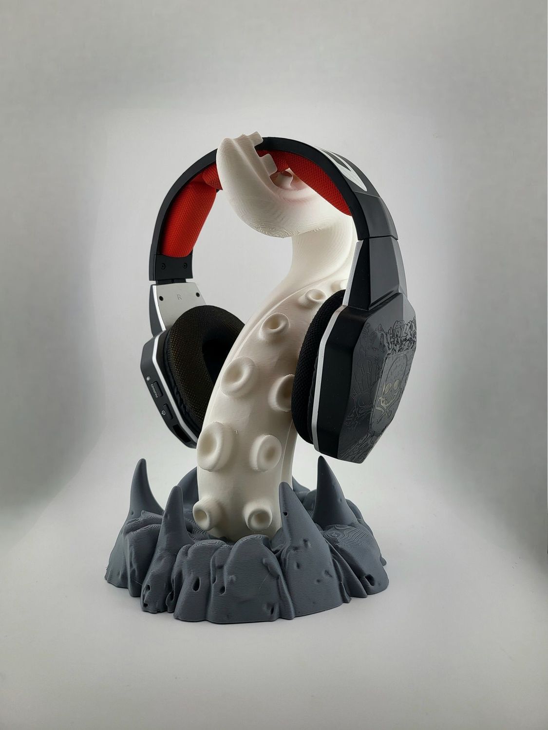 Headphone Stand Desk - Oktopus-Tentakel-Kopfhörerständer 3D-Gedrucktes Schreibtisch-Ornament Tentakelhalter für Over-Ear-Gaming-Kopfhörer