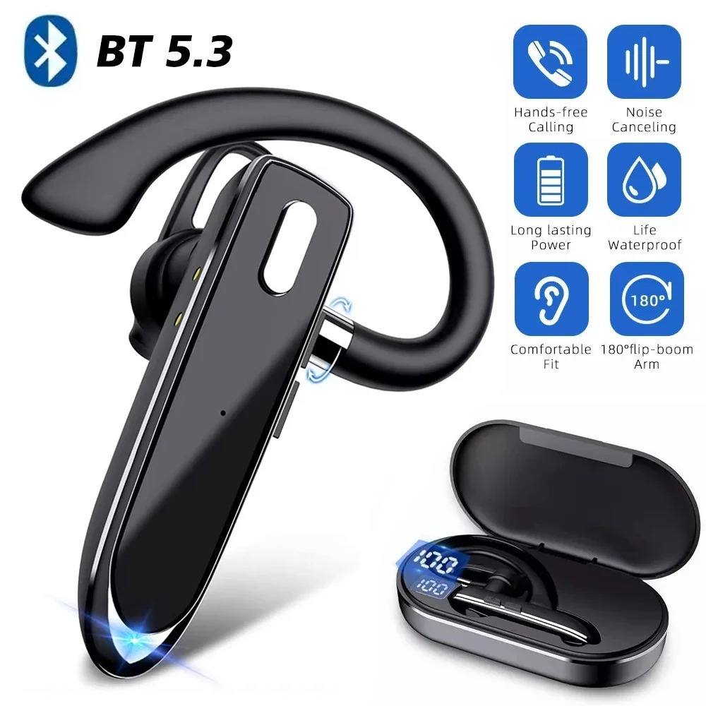 Noise Cancelling Headphone - Drahtlose Bluetooth-Kopfhörer mit Mikrofon-Kopfhörer ENC Noise