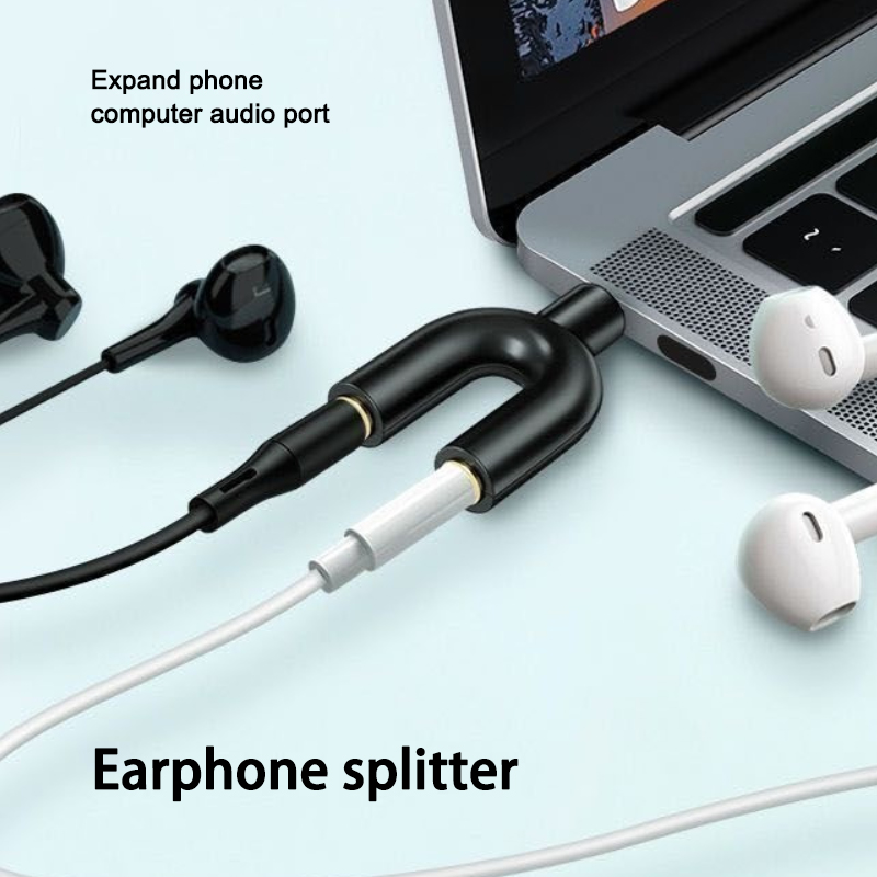 3,5 mm Kopfhörer-Splitter-Mikr – Earphone Splitter Jack Bewertung und Preis